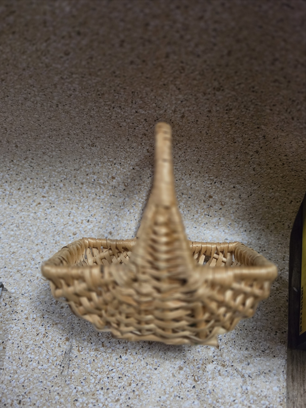Vintage Miniature Hand-Woven Splint Wood Basket - Small Berry/Gathering Style